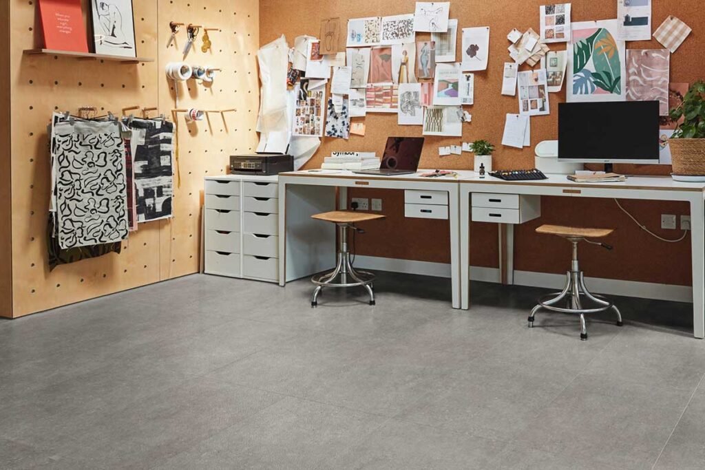 Cambric Stone Gluedown Luxury Vinyl Tile