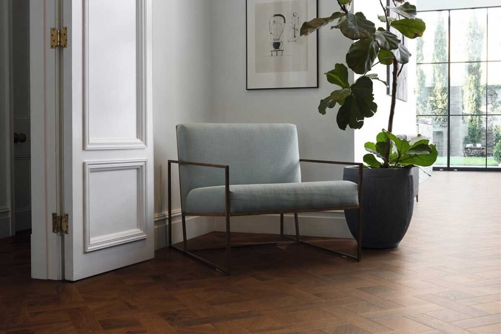 Dawn Oak Gluedown Basketweave Luxury Vinyl
