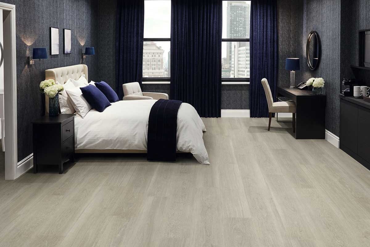 Grey Brushed Oak Gluedown LVT