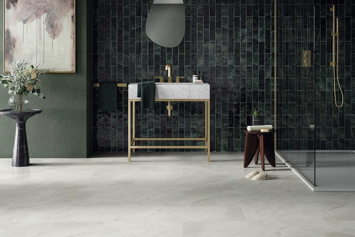Pearl Onyx Gluedown Luxury Vinyl Tile