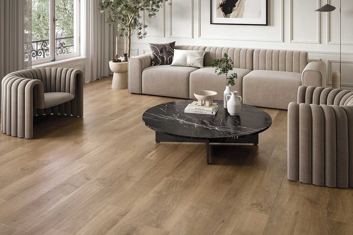 Salon Oak Gluedown Plank Luxury Vinyl