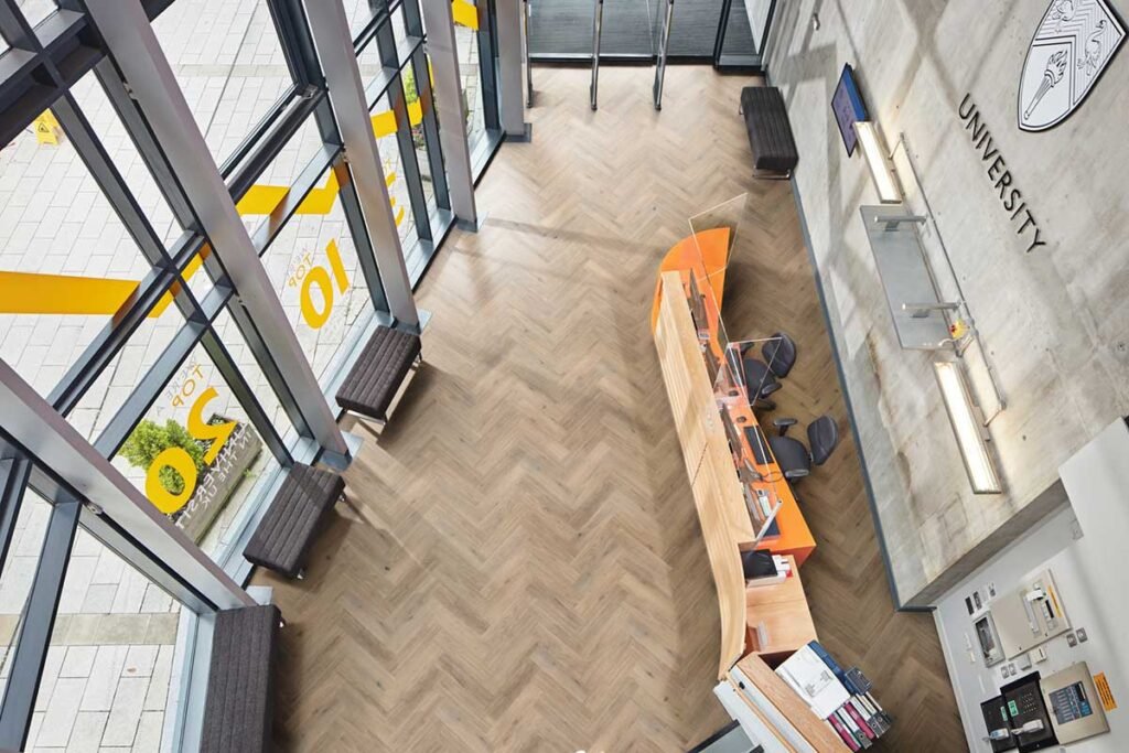 Canadian Urban Oak Rigid Core Herringbone LVT