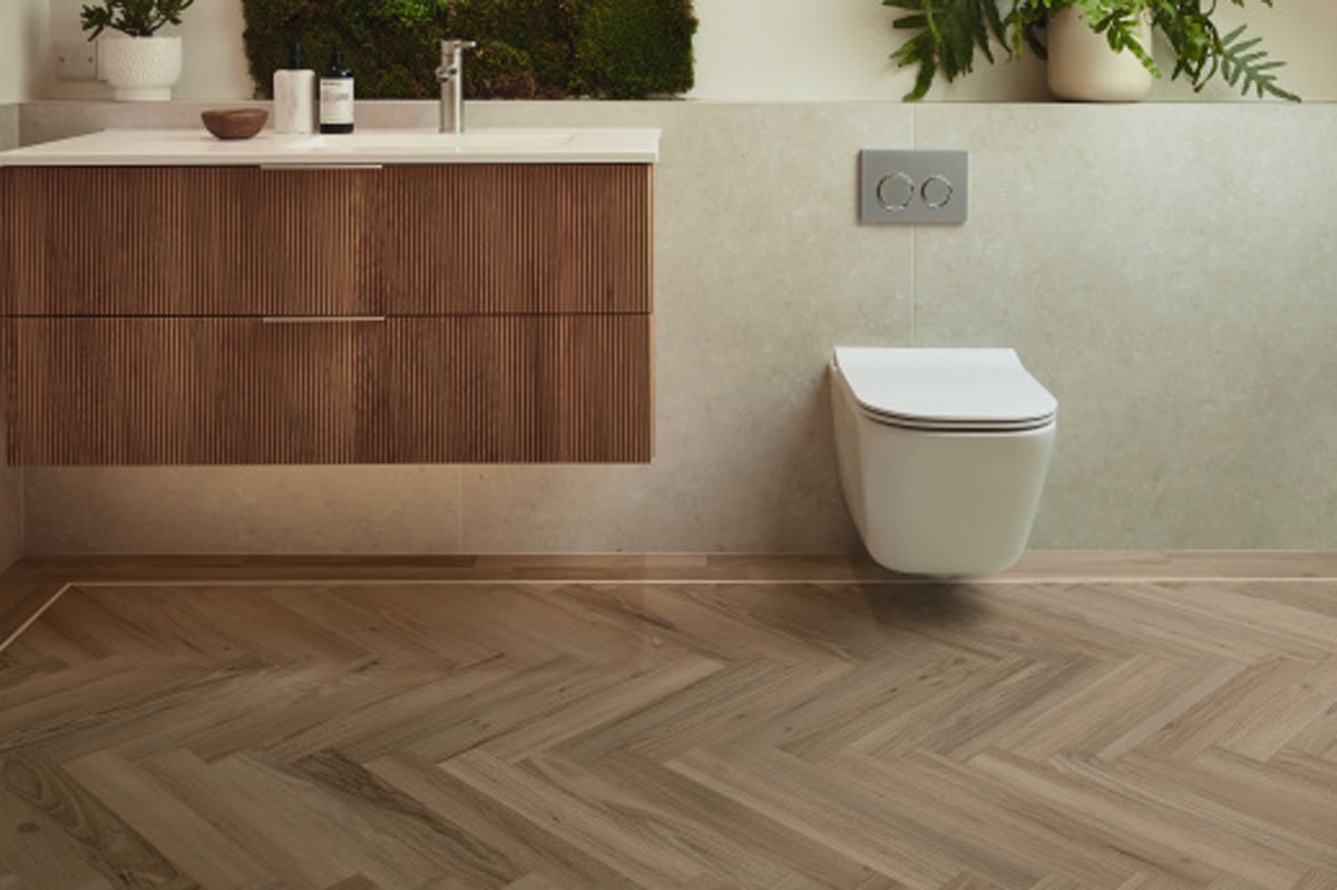Duxbury Acacia Gluedown Herringbone