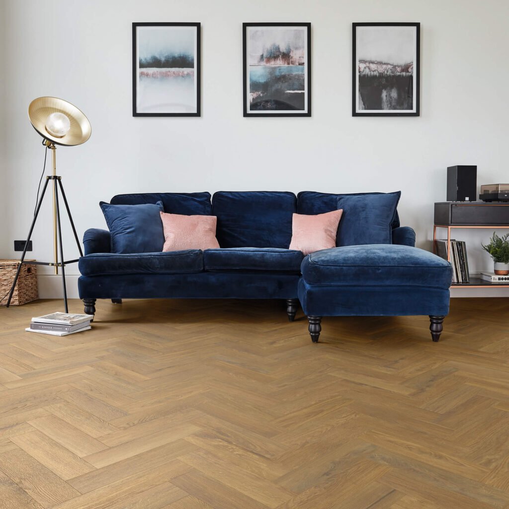 Glenmore Oak Gluedown Herringbone LVT